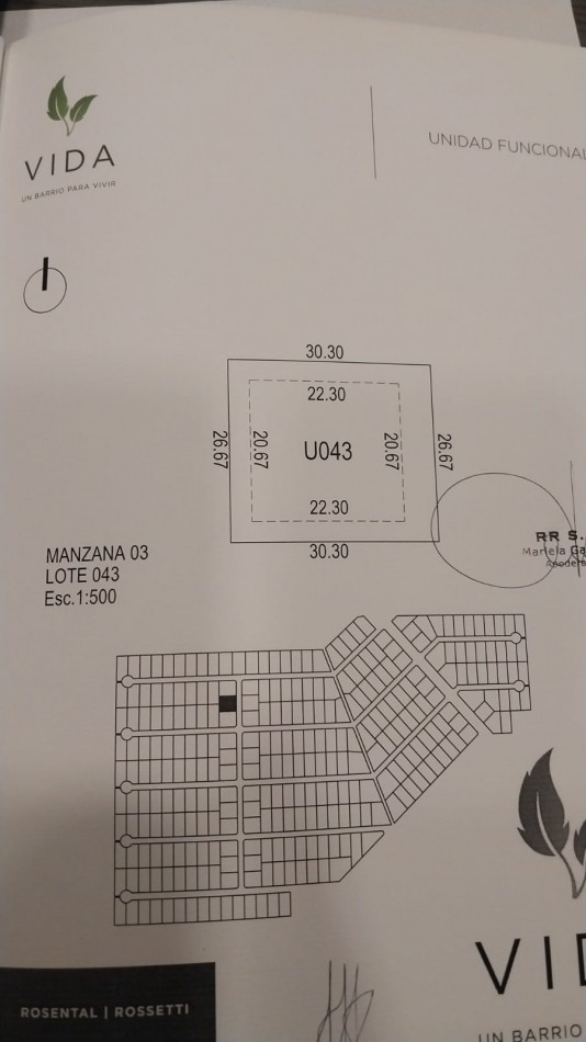 Retasada. Venta Terrenos / Lotes Country Vida Funes. Country con gran revalorizacion. Casas de diseño.