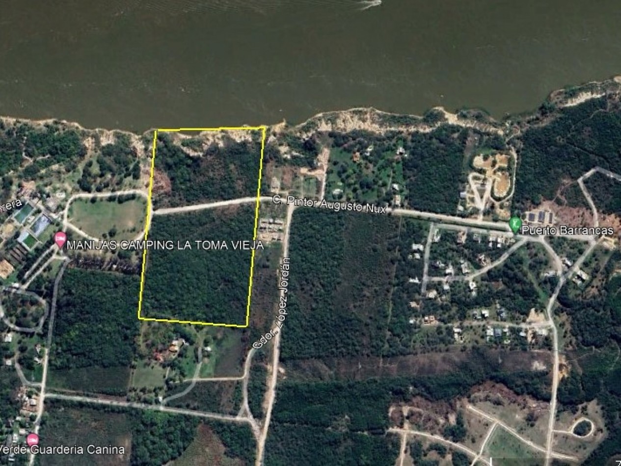 VENTA TERRENO EN PARANA CON SALIDA HACIA EL RIO DE 11 HECTAREAS