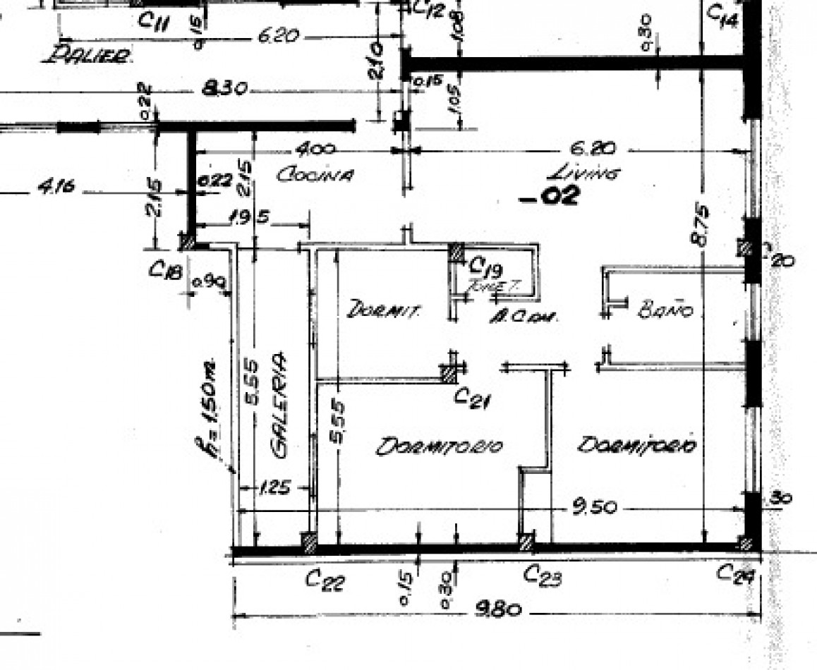 VENTA DEPARTAMENTO  2 o 3 DORMITORIOS EN SAN MARTIN Y GARAY a RECICLAR. OPORTUNIDAD DE INVERSION
