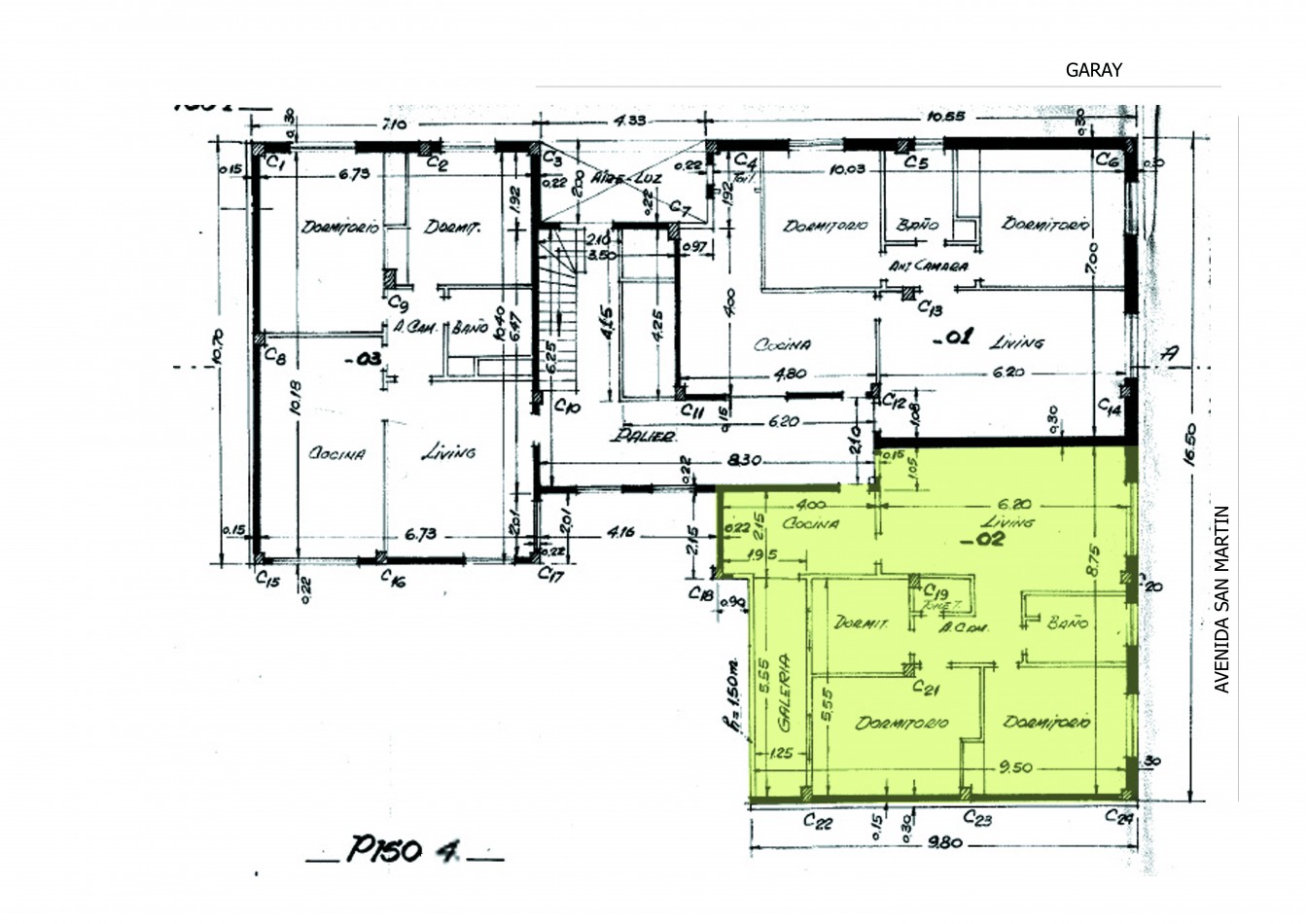 VENTA DEPARTAMENTO  2 o 3 DORMITORIOS EN SAN MARTIN Y GARAY a RECICLAR. OPORTUNIDAD DE INVERSION