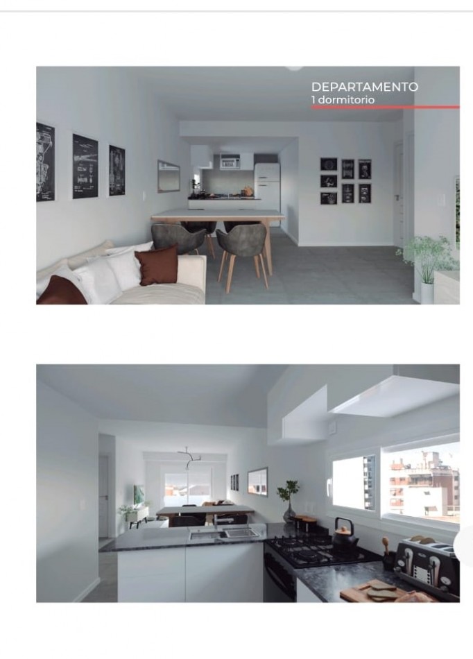 VENTA DEPARTAMENTOS OV. LAGOS Y MENDOZA 1 DORMITORIO Y MONOAMBIENTE CON TERRAZA EXCLUSIVA. POSIBILIDAD DE COCHERAS