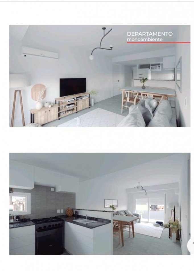 VENTA DEPARTAMENTOS OV. LAGOS Y MENDOZA 1 DORMITORIO Y MONOAMBIENTE CON TERRAZA EXCLUSIVA. POSIBILIDAD DE COCHERAS