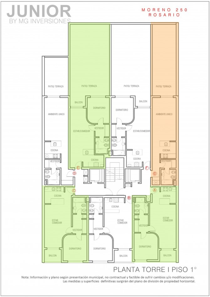 Departamentos a estrenar Moreno 250 opcion cochera