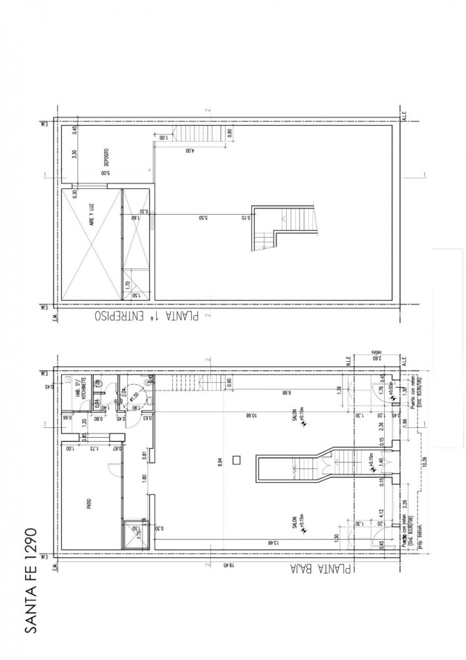 VENTA LOCALES Y OFICINAS SANTA FE Y ENTRE RIOS CON 552 M2 a reciclar