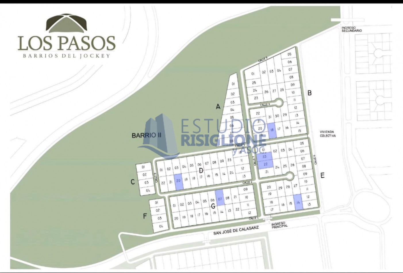 Venta Terreno Country Los Pasos barrio cerrado. Tenemos lotes en los 4 barrios.