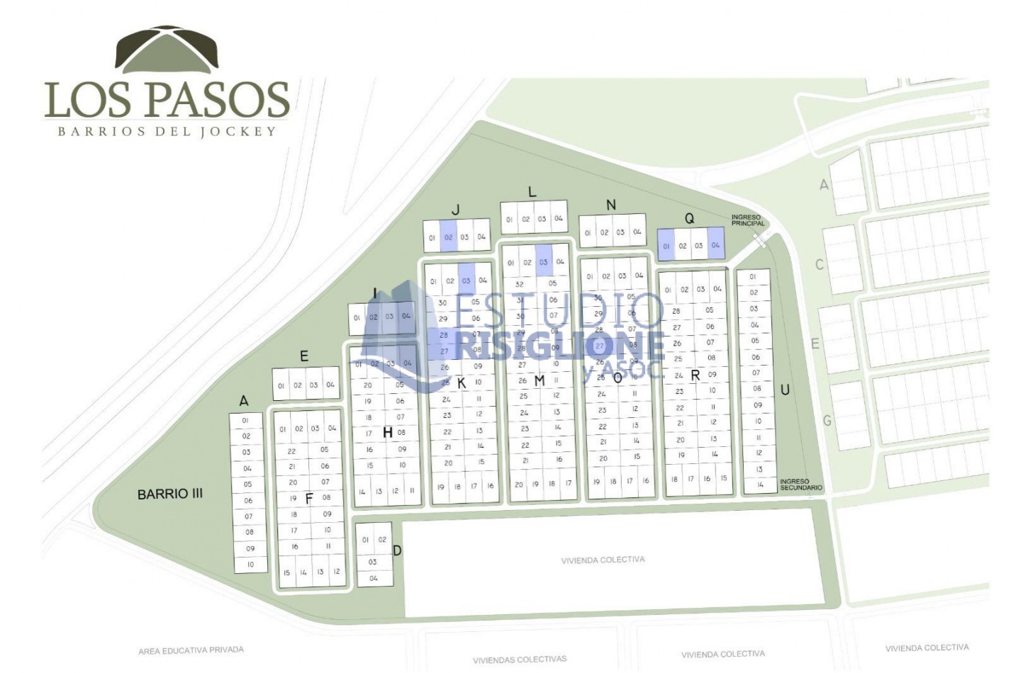 Venta Terreno Country Los Pasos barrio cerrado. Tenemos lotes en los 4 barrios.