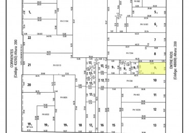 TERRENO ENTRE RIOS 254, APTO EDIFICIO PLANTA BAJA + 8 PISOS. FRENTE ESTE. 230M2. SOLO CONTADO
